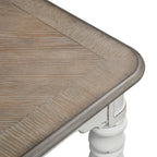 Table à pieds écorce vieillie Magnolia Manor, blanc antique