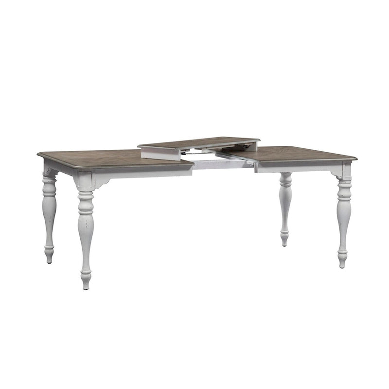 Table à pieds écorce vieillie Magnolia Manor, blanc antique