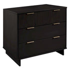 Ensemble commode et table de chevet 2 pièces Granville en bois massif moderne