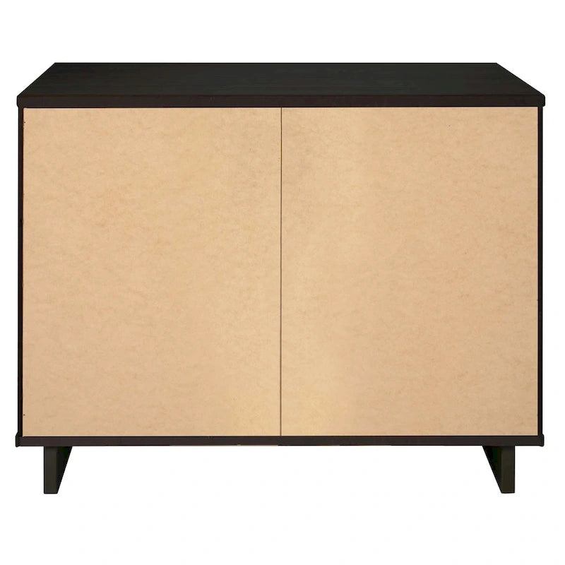 Ensemble commode et table de chevet 2 pièces Granville en bois massif moderne