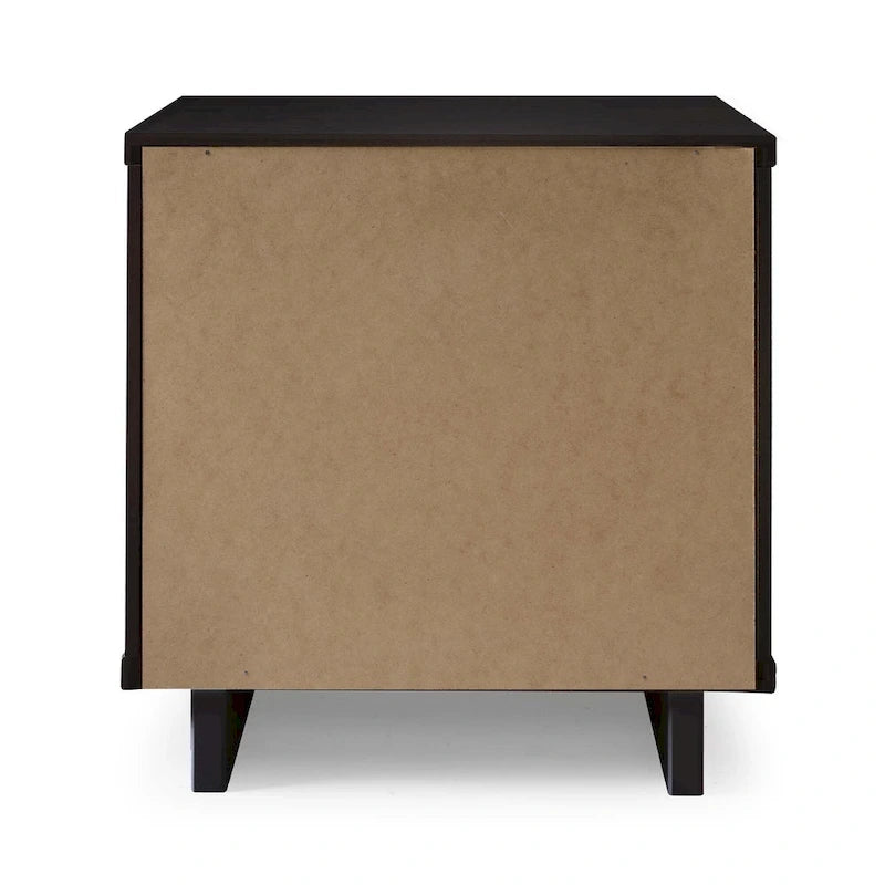 Ensemble commode et table de chevet 2 pièces Granville en bois massif moderne