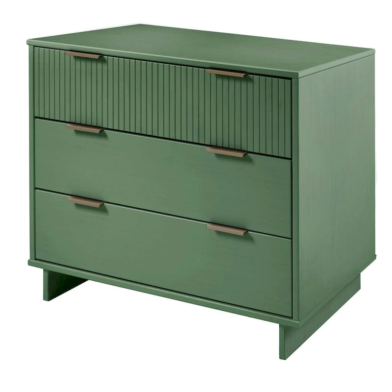 Ensemble commode et table de chevet 2 pièces Granville en bois massif moderne