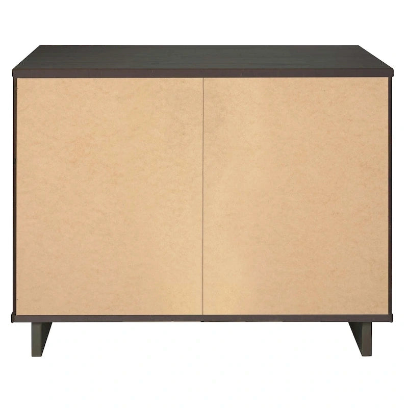 Ensemble commode et table de chevet 2 pièces Granville en bois massif moderne