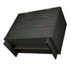 Ensemble commode et table de chevet 2 pièces Granville en bois massif moderne