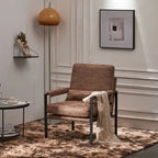 Chaise de loisirs moderne à armature en fer simple