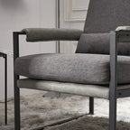 Chaise de loisirs moderne à armature en fer simple
