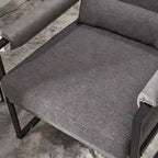 Chaise de loisirs moderne à armature en fer simple