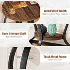 Table d'appoint demi-ronde, table d'appoint demi-lune en bois à 2 niveaux petite table d'appoint semi-circulaire