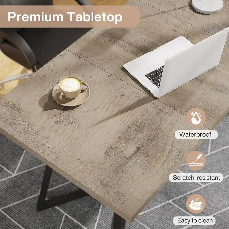 Table de salle à manger moderne, table de salle à manger de 140 cm pour 4 à 6 personnes