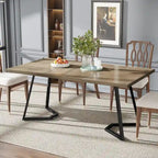 Table de salle à manger moderne, table de salle à manger de 140 cm pour 4 à 6 personnes