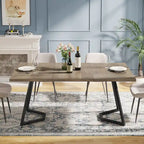 Table de salle à manger moderne, table de salle à manger de 140 cm pour 4 à 6 personnes