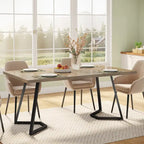 Table de salle à manger moderne, table de salle à manger de 140 cm pour 4 à 6 personnes
