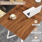 Table de salle à manger moderne, table de salle à manger de 140 cm pour 4 à 6 personnes