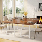 Table de salle à manger moderne, table de salle à manger de 140 cm pour 4 à 6 personnes