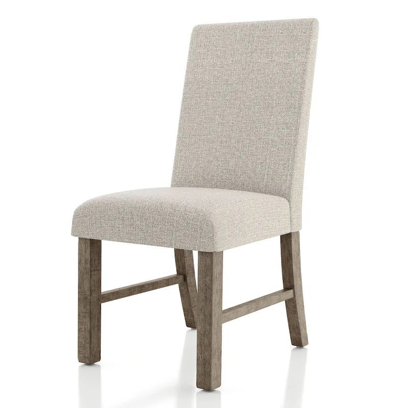 Ensemble de salle à manger 5 pièces en bois gris rustique par