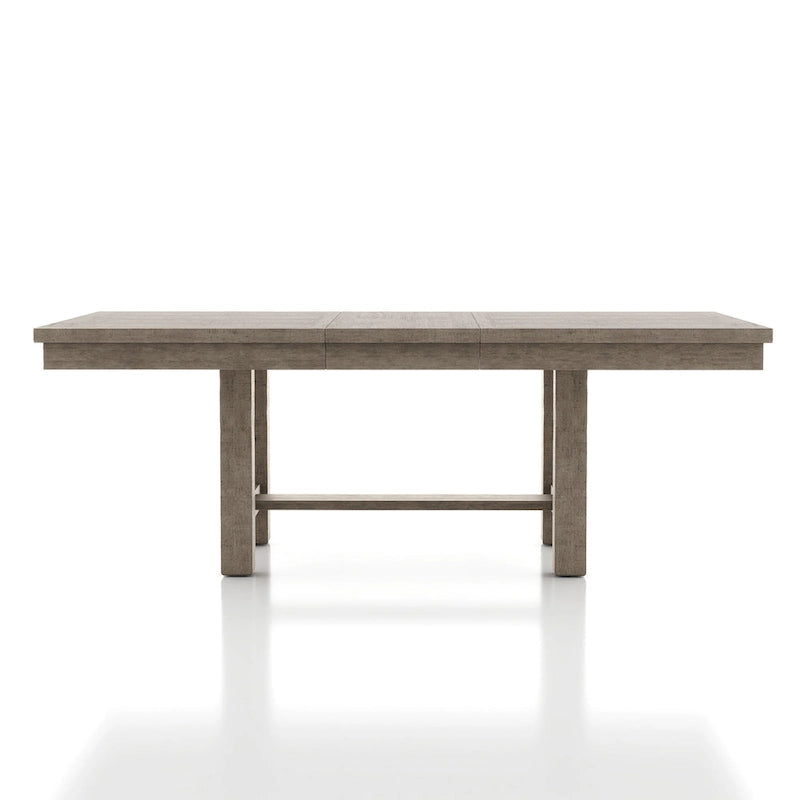Ensemble de salle à manger 5 pièces en bois gris rustique par