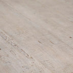 Table de salle à manger ronde à pied central Xavier en pin recyclé, 122 cm, finition clair