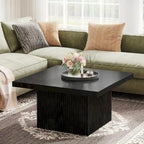 Vintage Square Coffee Table, Center Table for Living Room Cocktail Table