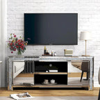 Meuble TV miroir diamant pour console multimédia 59 pouces