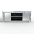 Meuble TV miroir diamant pour console multimédia 59 pouces