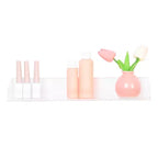 Unique Bargains Étagère flottante de salle de bain en acrylique étanche 15 x 4 x 2 pouces