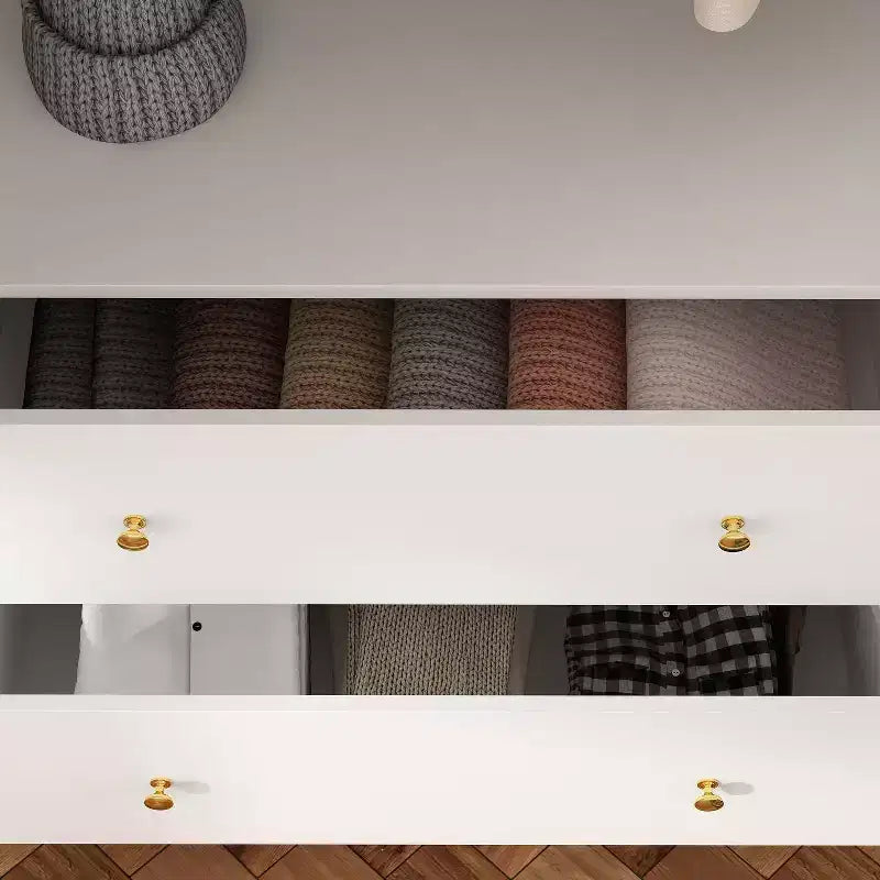 Famapy Armoire Moderne avec Miroir Rangement de Penderie: Barres Robustes, Tiroirs Coulissants Pratique et Élégante