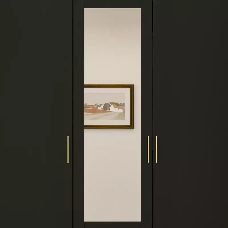 Famapy Armoire Moderne avec Miroir Rangement de Penderie: Barres Robustes, Tiroirs Coulissants Pratique et Élégante