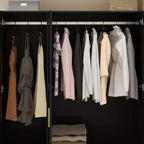 Famapy Armoire Moderne avec Miroir Rangement de Penderie: Barres Robustes, Tiroirs Coulissants Pratique et Élégante