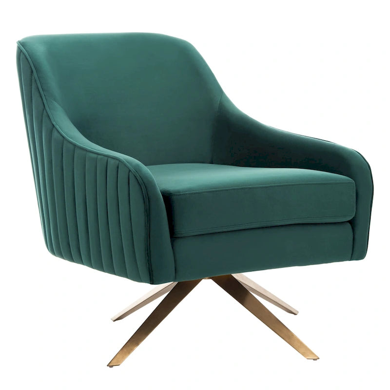 SAFAVIEH Couture Gitza - Fauteuil d'appoint cannelé - 28x30x32 po (LxlxH)