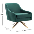 SAFAVIEH Couture Gitza - Fauteuil d'appoint cannelé - 28x30x32 po (LxlxH)