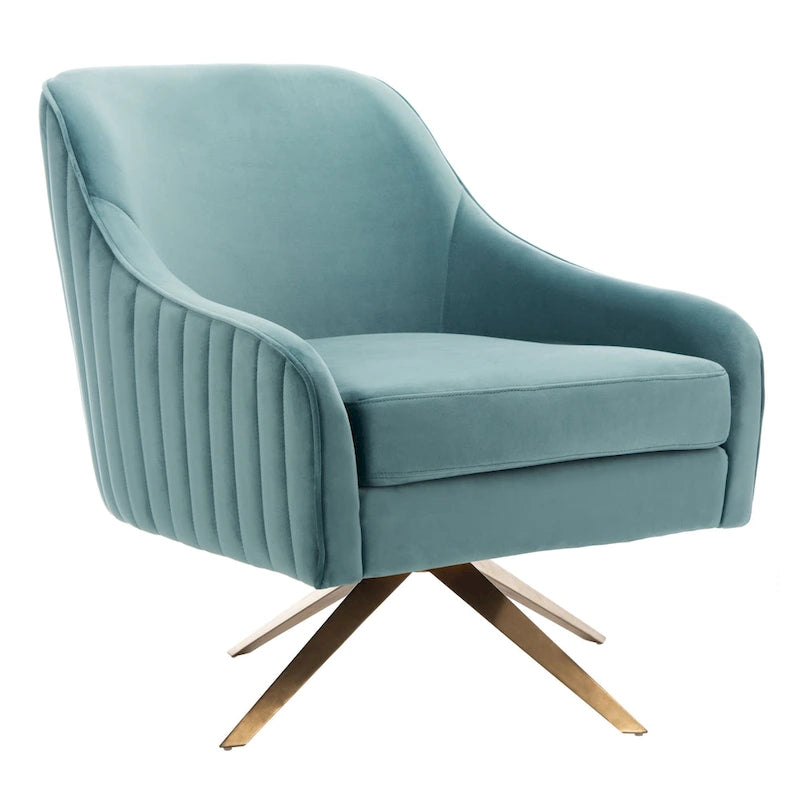 SAFAVIEH Couture Gitza - Fauteuil d'appoint cannelé - 28x30x32 po (LxlxH)