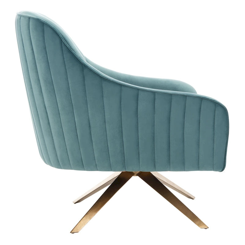 SAFAVIEH Couture Gitza - Fauteuil d'appoint cannelé - 28x30x32 po (LxlxH)