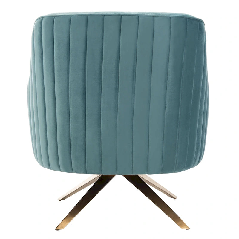 SAFAVIEH Couture Gitza - Fauteuil d'appoint cannelé - 28x30x32 po (LxlxH)