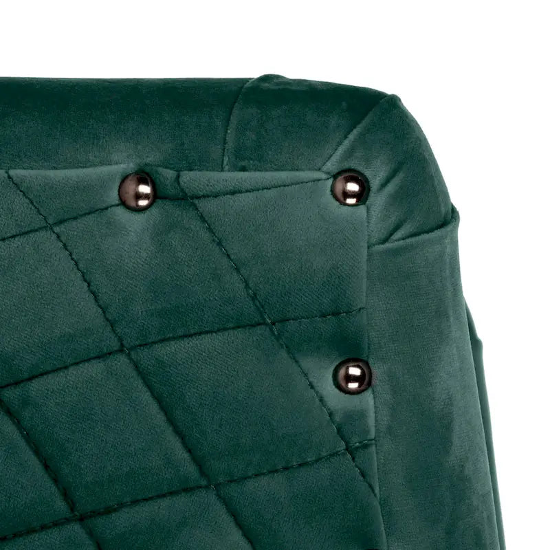 SAFAVIEH Couture Fauteuil club pivotant matelassé Ikram - 76,2 L x 81,3 P x 76,2 H cm