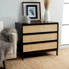 Commode 3 tiroirs en rotin Tiney SAFAVIEH