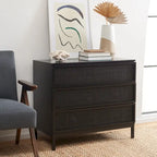 Commode 3 tiroirs en rotin Tiney SAFAVIEH