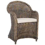 Fauteuil club en rotin jaune Sinja de SAFAVIEH - 24 x 26 x 35 - 24Lx26Px35H