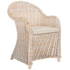 Fauteuil club en rotin jaune Sinja de SAFAVIEH - 24 x 26 x 35 - 24Lx26Px35H