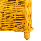 Fauteuil club en rotin jaune Sinja de SAFAVIEH - 24 x 26 x 35 - 24Lx26Px35H