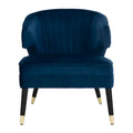 SAFAVIEH Amalia, fauteuil d'appoint en velours à oreilles - 26,8 x 28 x 31,9 - 27Lx28Px32H