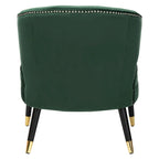 SAFAVIEH Amalia, fauteuil d'appoint en velours à oreilles - 26,8 x 28 x 31,9 - 27Lx28Px32H