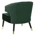 SAFAVIEH Amalia, fauteuil d'appoint en velours à oreilles - 26,8 x 28 x 31,9 - 27Lx28Px32H