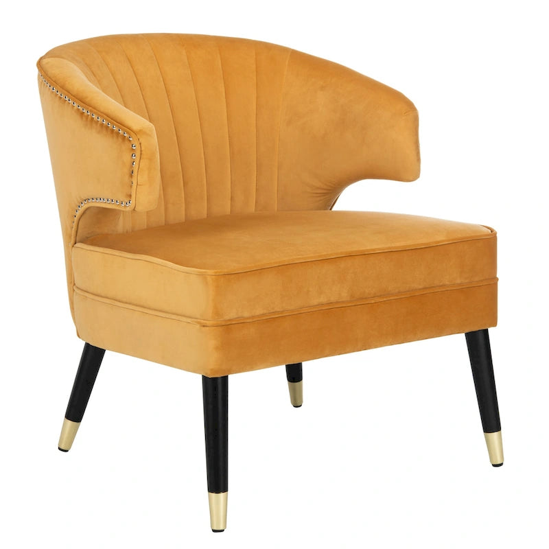 SAFAVIEH Amalia, fauteuil d'appoint en velours à oreilles - 26,8 x 28 x 31,9 - 27Lx28Px32H