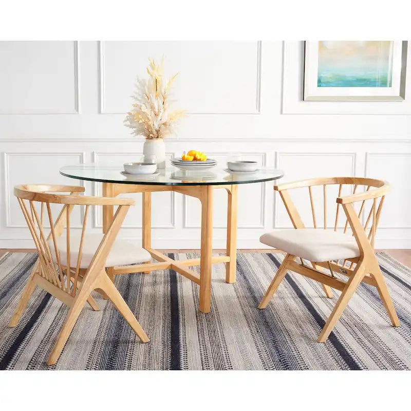 SAFAVIEH Carlota Chaise de salle à manger à barreaux (Lot de 2) - 23 L x 23 P x 30 H - 22Lx22Px30H