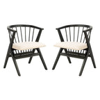SAFAVIEH Carlota Chaise de salle à manger à barreaux (Lot de 2) - 23 L x 23 P x 30 H - 22Lx22Px30H