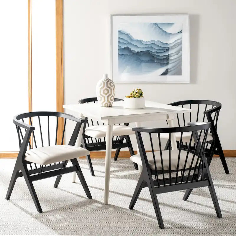 SAFAVIEH Carlota Chaise de salle à manger à barreaux (Lot de 2) - 23 L x 23 P x 30 H - 22Lx22Px30H