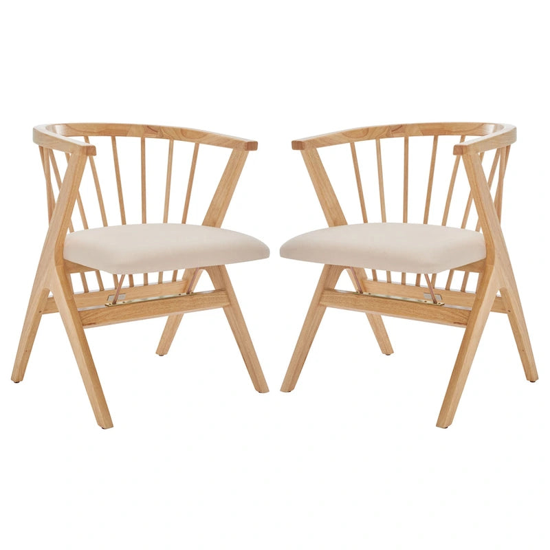 SAFAVIEH Carlota Chaise de salle à manger à barreaux (Lot de 2) - 23 L x 23 P x 30 H - 22Lx22Px30H