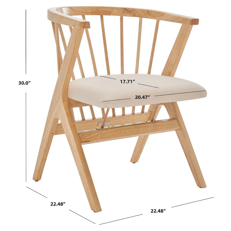 SAFAVIEH Carlota Chaise de salle à manger à barreaux (Lot de 2) - 23 L x 23 P x 30 H - 22Lx22Px30H