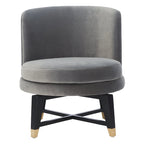 Chaise d'appoint pivotante Ginetta SAFAVIEH Couture - 24 L x 26,8 P x 26 H - 24Lx27Px26H