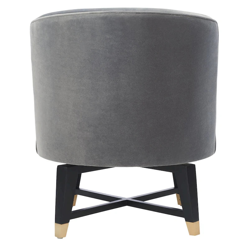 Chaise d'appoint pivotante Ginetta SAFAVIEH Couture - 24 L x 26,8 P x 26 H - 24Lx27Px26H